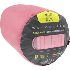 Wanderer Singe 0° Rose Hooded Sleeping Bag, , bcf_hi-res