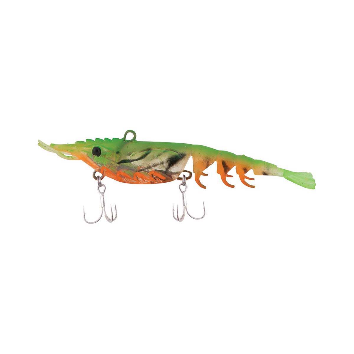 Berkley Shimma Shrimp Soft Vibe Lure 65mm Fire Tiger Shrimp, Fire Tiger Shrimp, bcf_hi-res