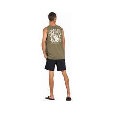 The Mad Hueys Men's Getting Hammered Muscle Tank, Olive, bcf_hi-res