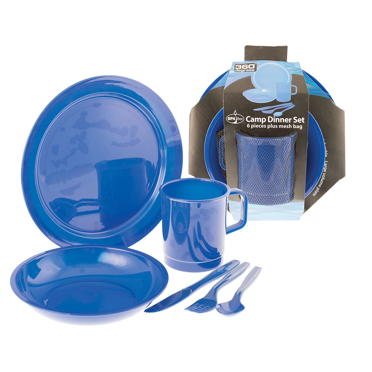 Camping best sale dinner set