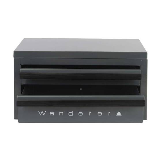 Wanderer Mini Gear Cabinet 2 Drawer Charcoal, Charcoal, bcf_hi-res