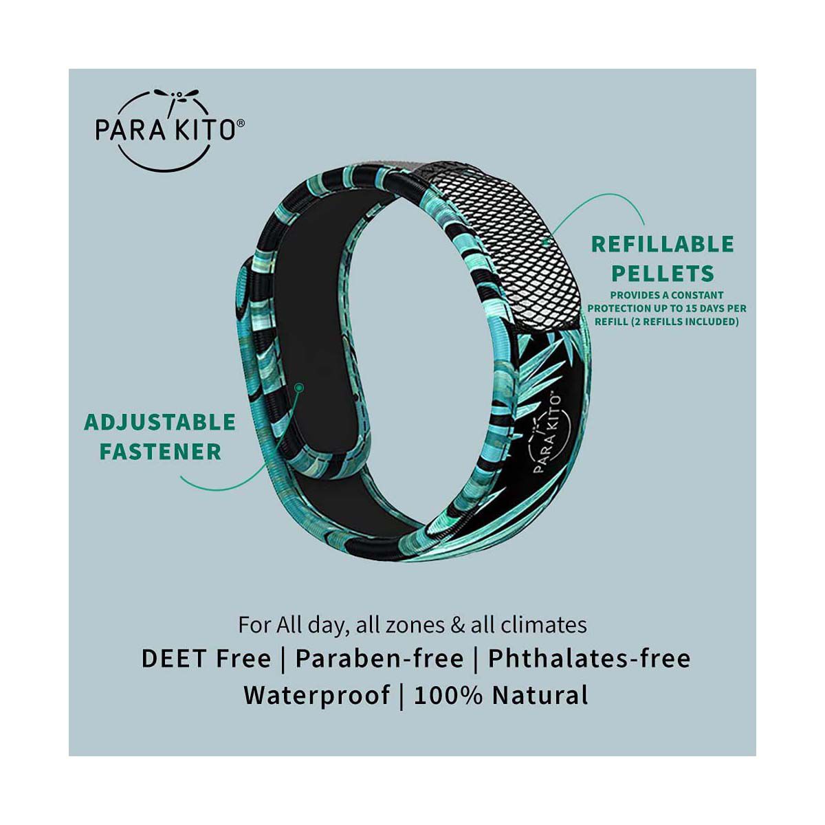 Para'kito Mosquito Adult Wristband Dark Expl, Dark Expl, bcf_hi-res