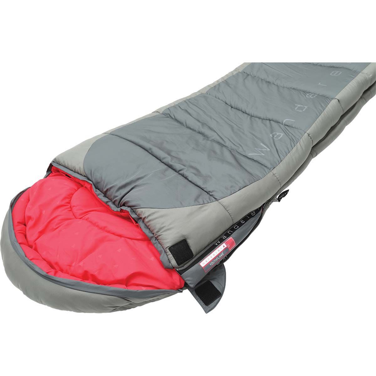 Wanderer YouthFlame -1.3&deg;C Hooded Sleeping Bag Pink, Pink, bcf_hi-res