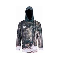 BCF x Tide Men's Explore Hooded Fishing Shirt, Brown / Green, bcf_hi-res