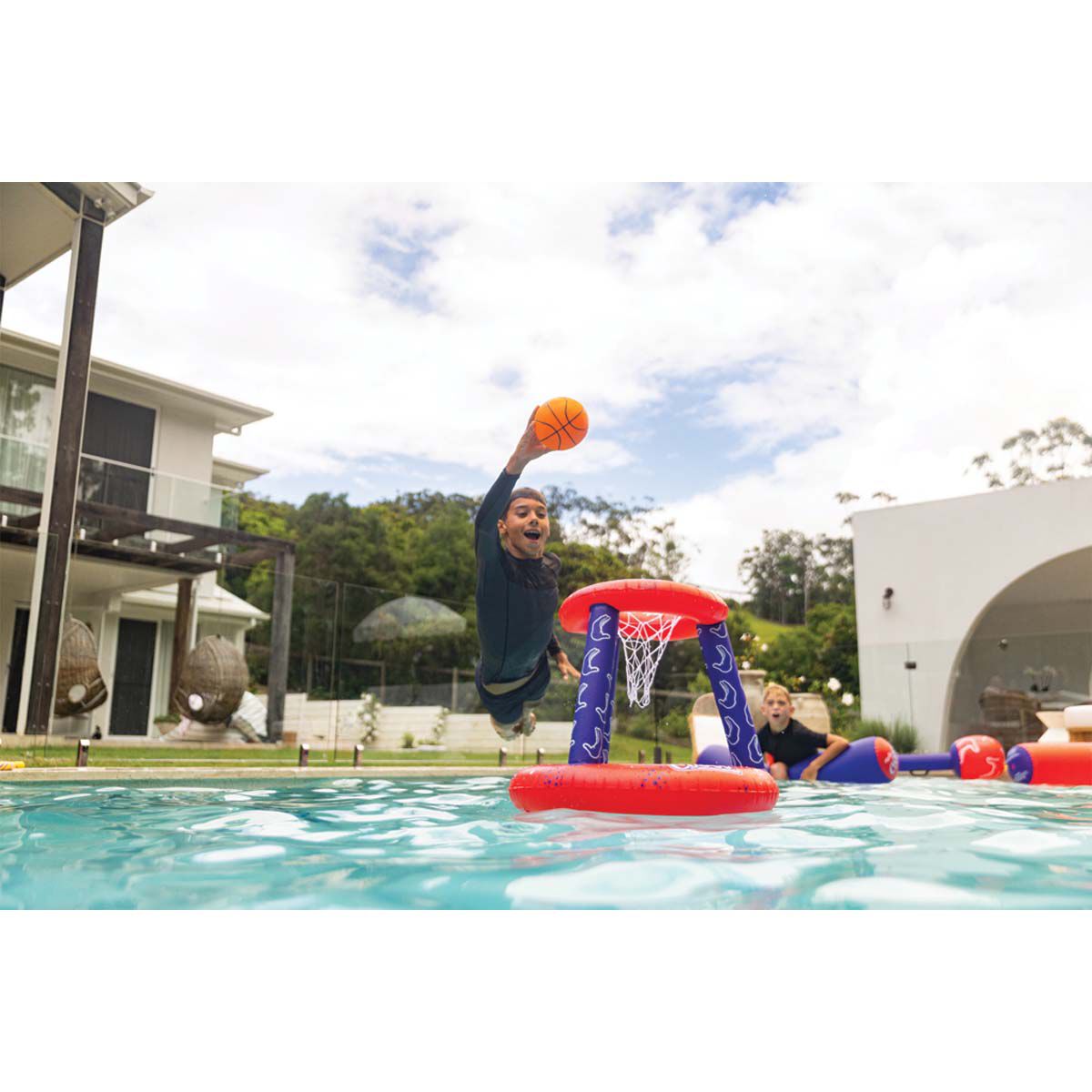Cooee Inflatable Pool Basketball, , bcf_hi-res