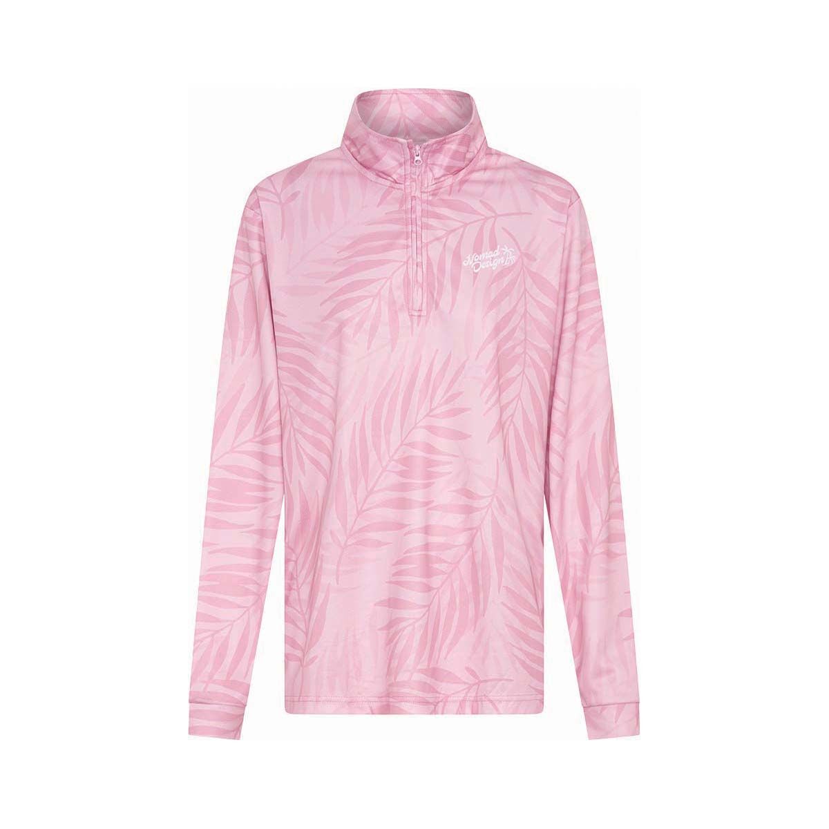 Nomad Women's Rose Palms Fishing Shirt Rose 8, Rose, bcf_hi-res