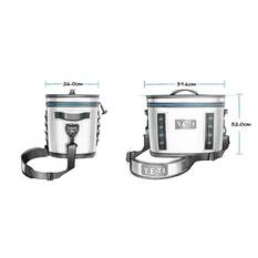 YETI® Hopper Flip® 18 Soft Cooler Charcoal, Charcoal, bcf_hi-res