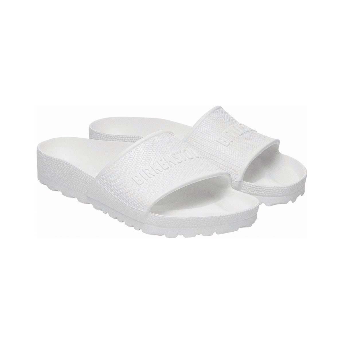 Birkenstock Unisex Barbados EVA Slides, White, bcf_hi-res