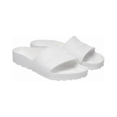 Birkenstock Unisex Barbados EVA Slides, White, bcf_hi-res