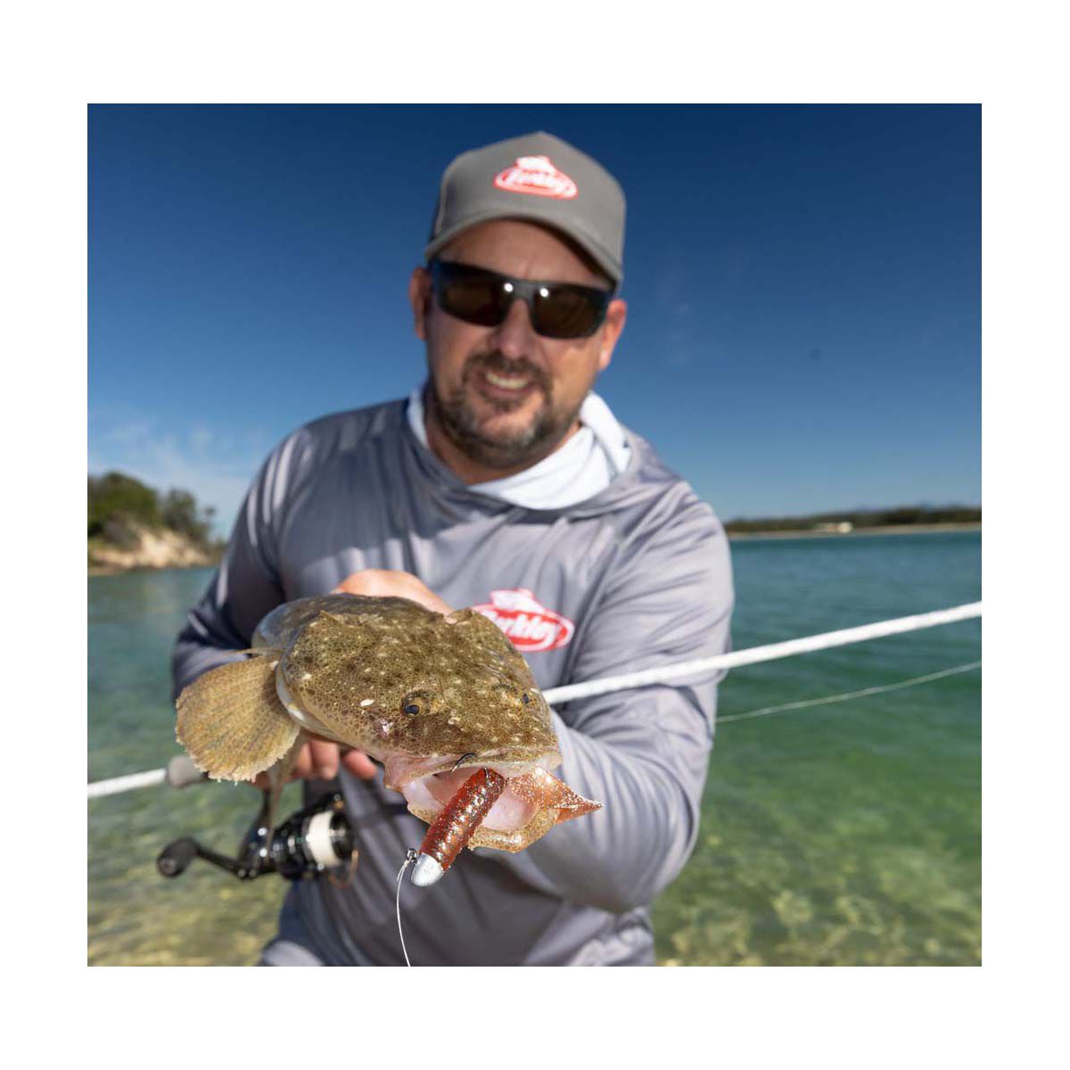 Berkley PowerBait Grub Soft Plastic Lure 4in Pearl White, Pearl White, bcf_hi-res