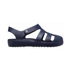Crocs Kids’ Classic Fisherman Sandals, Navy, bcf_hi-res