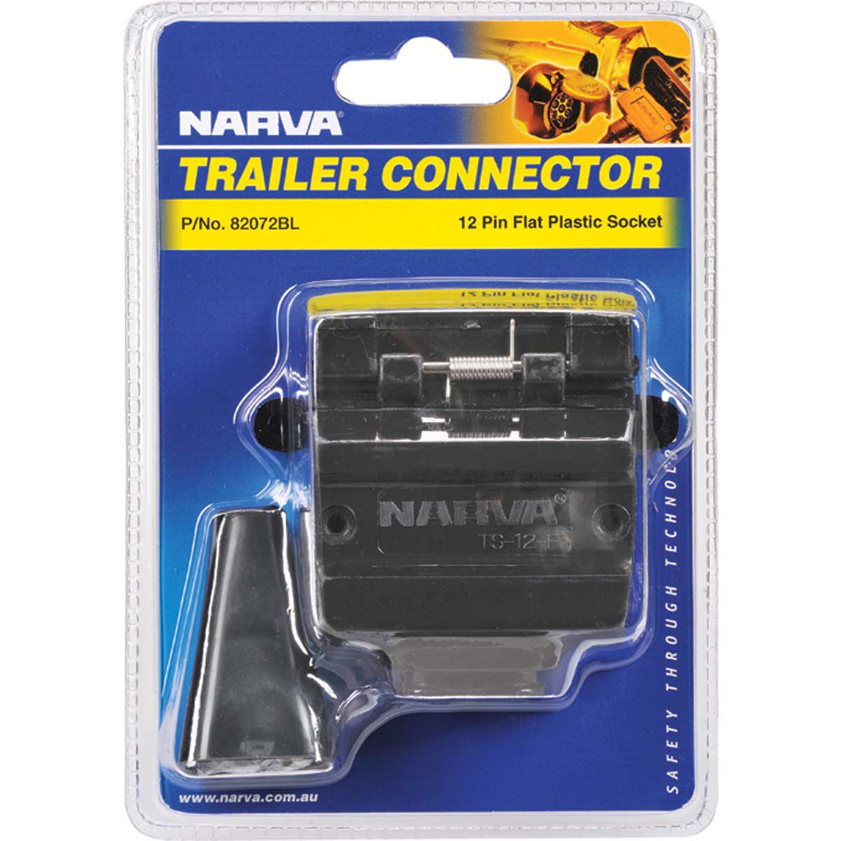 Narva Trailer Socket 12 Pin Flat, , bcf_hi-res