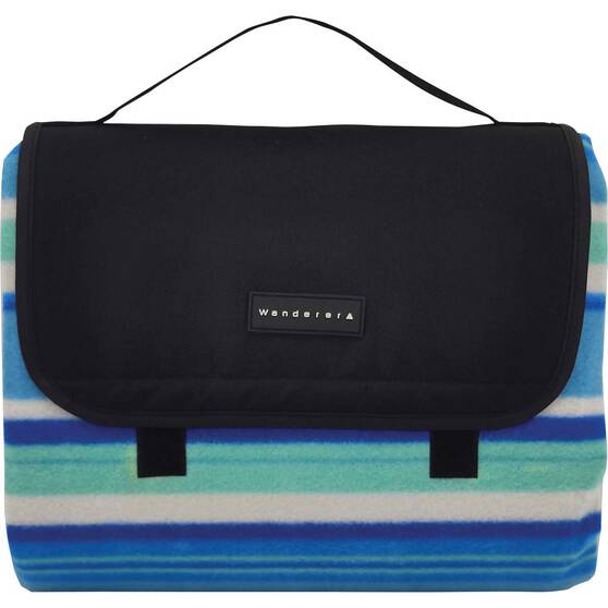 Wanderer Stripe Fleece Picnic Rug 1.5 x 2m, , bcf_hi-res
