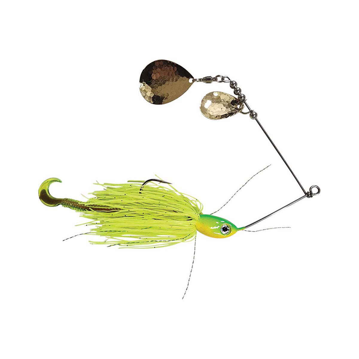 Gangster Bidgee Bait Spinner Bait Lure Nickel 1oz Yellow Green, Yellow Green, bcf_hi-res