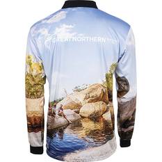 Great Northern Men's Emerald Fishing Shirt Blue S, Blue, bcf_hi-res