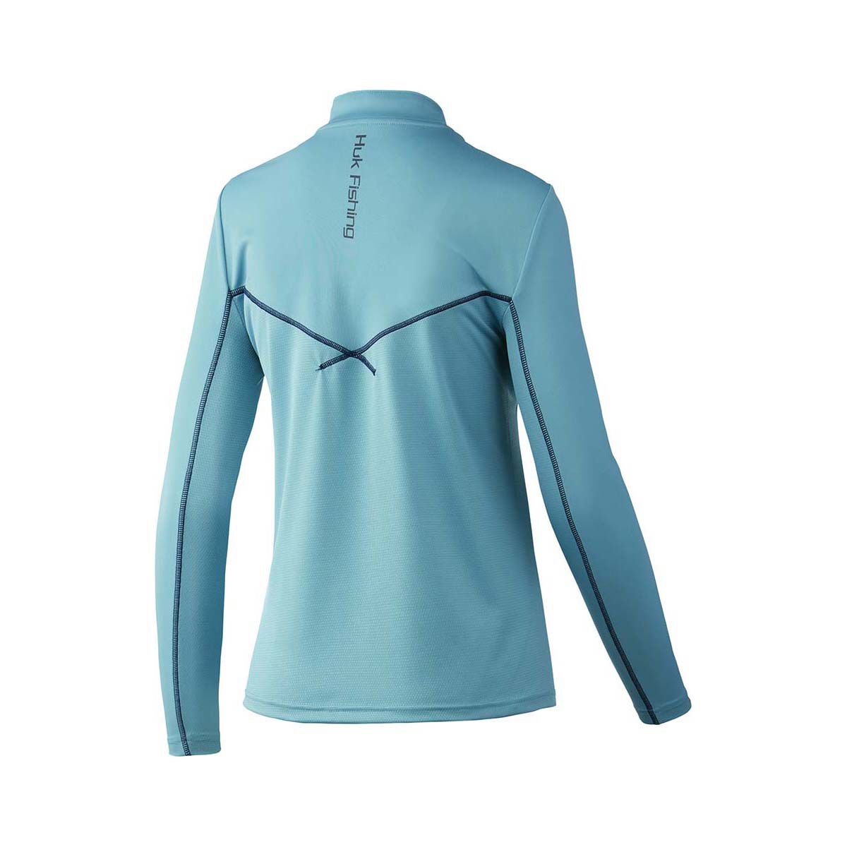 Huk Women's Solid Icon X 1/4 Zip Long Sleeve Fishing Shirt Porcelain Blue XS, Porcelain Blue, bcf_hi-res