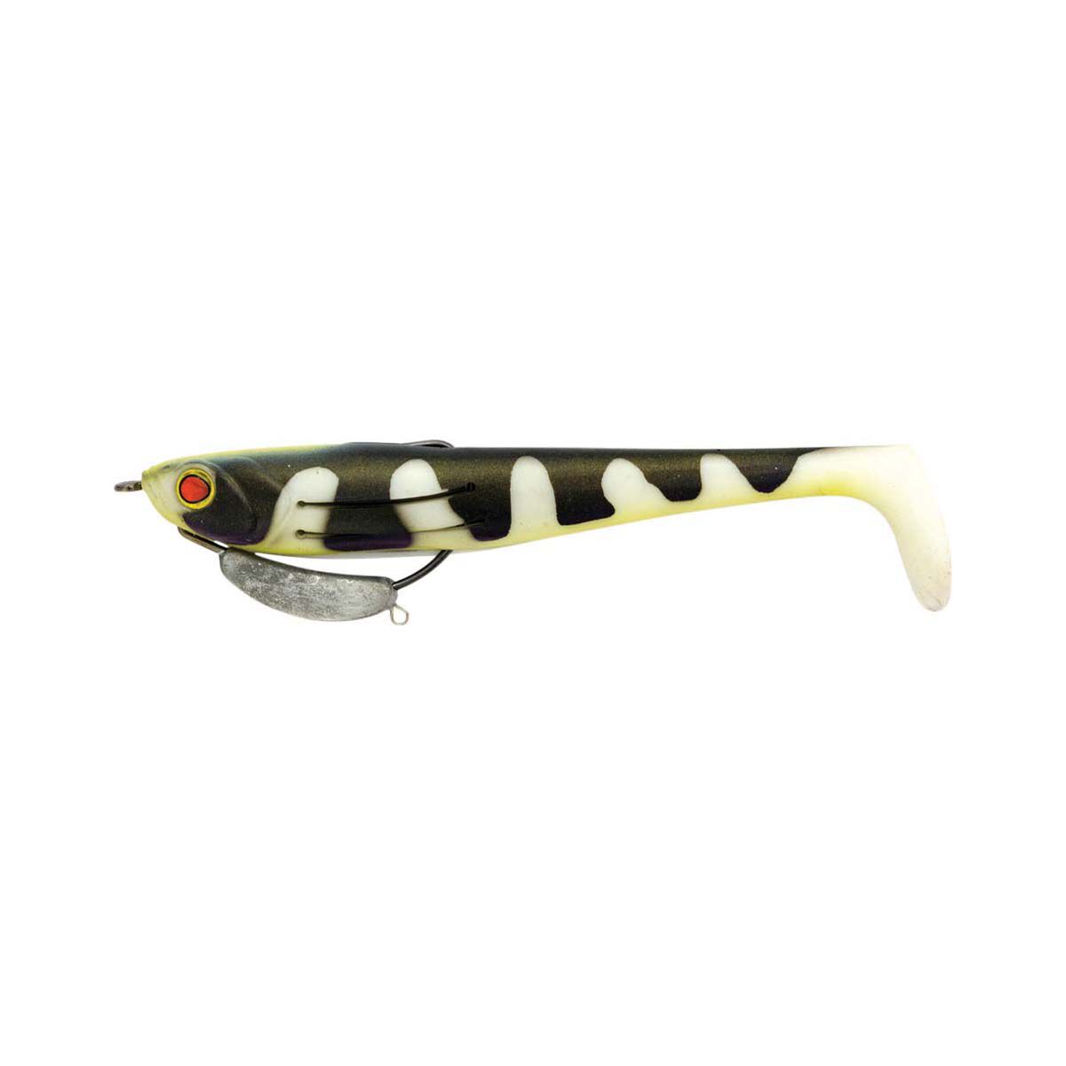 Zerek Flat Shad Pro Soft Plastic Lure 5in Baby Barra, Baby Barra, bcf_hi-res