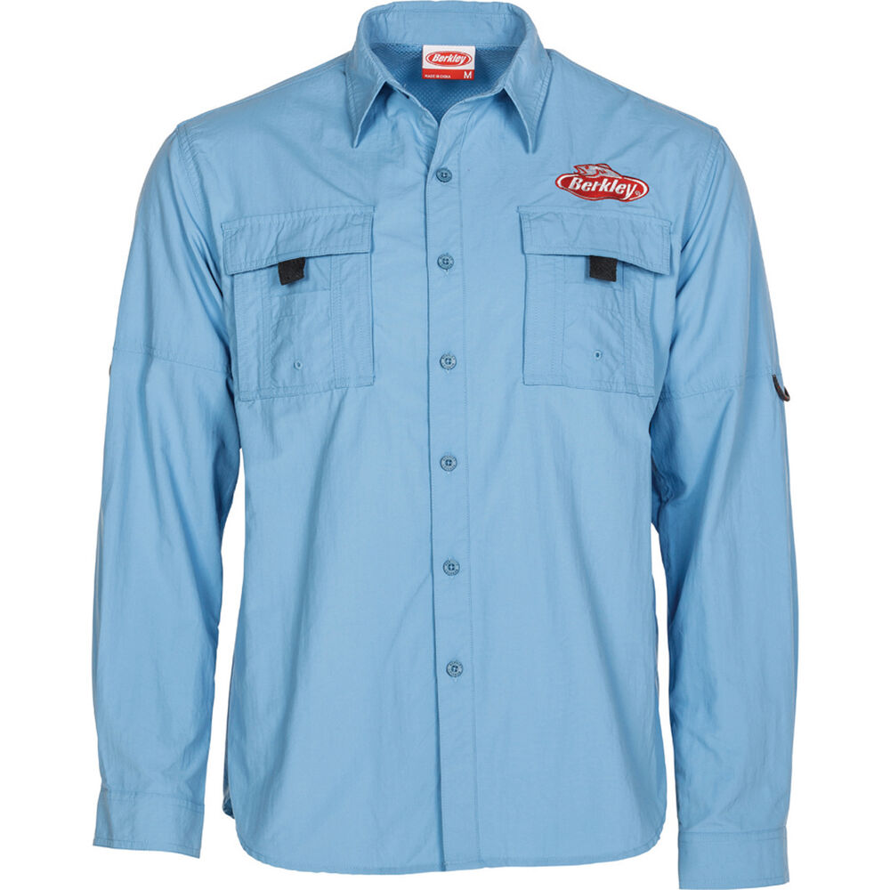 Men's Long Sleeve Fishing Shirt Blue S | BCF