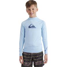 Quiksilver Youth Long Sleeve Rashie Blue 16, Blue, bcf_hi-res