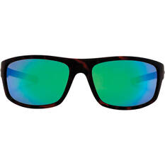 Stingray Flathead Polarised Sunglasses Brown with Green Lens, , bcf_hi-res