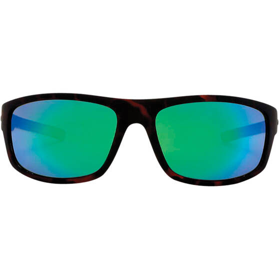 Stingray Flathead Polarised Sunglasses Brown with Green Lens, , bcf_hi-res