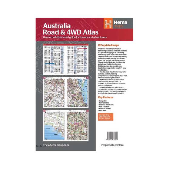 Hema Australia  Road and 4WD Easy Read Atlas, , bcf_hi-res