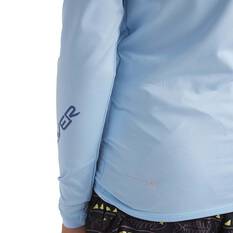 Quiksilver Youth Long Sleeve Rashie Blue 16, Blue, bcf_hi-res