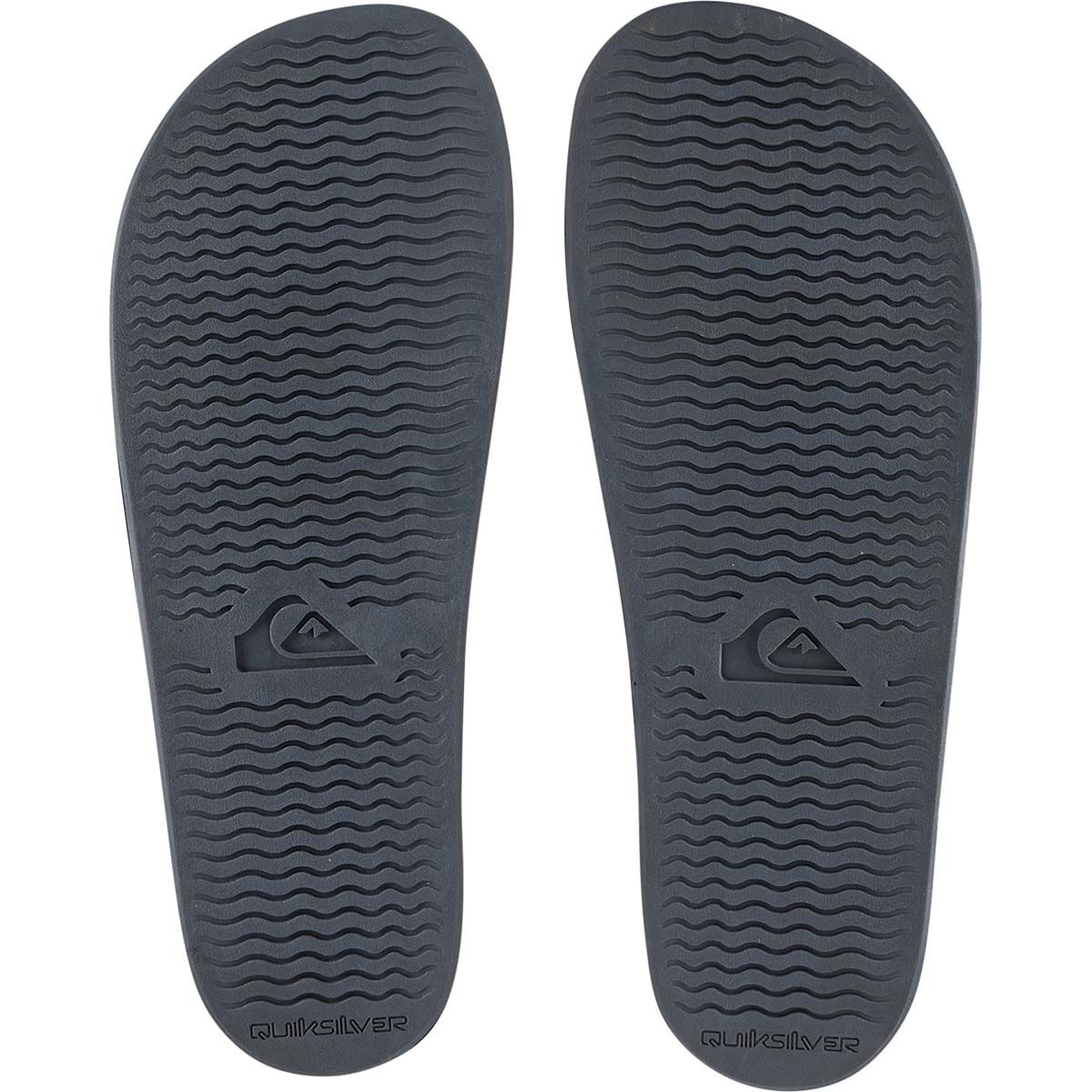 Quiksilver Men's Rivi Double Adjust Slides, Black / Grey, bcf_hi-res