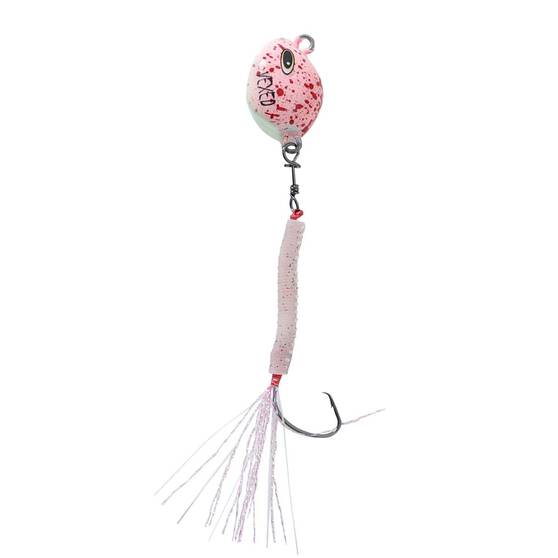 Vexed Bottom Worm Circle Jig Lure 10g Coral Prawn Glow, Coral Prawn Glow, bcf_hi-res