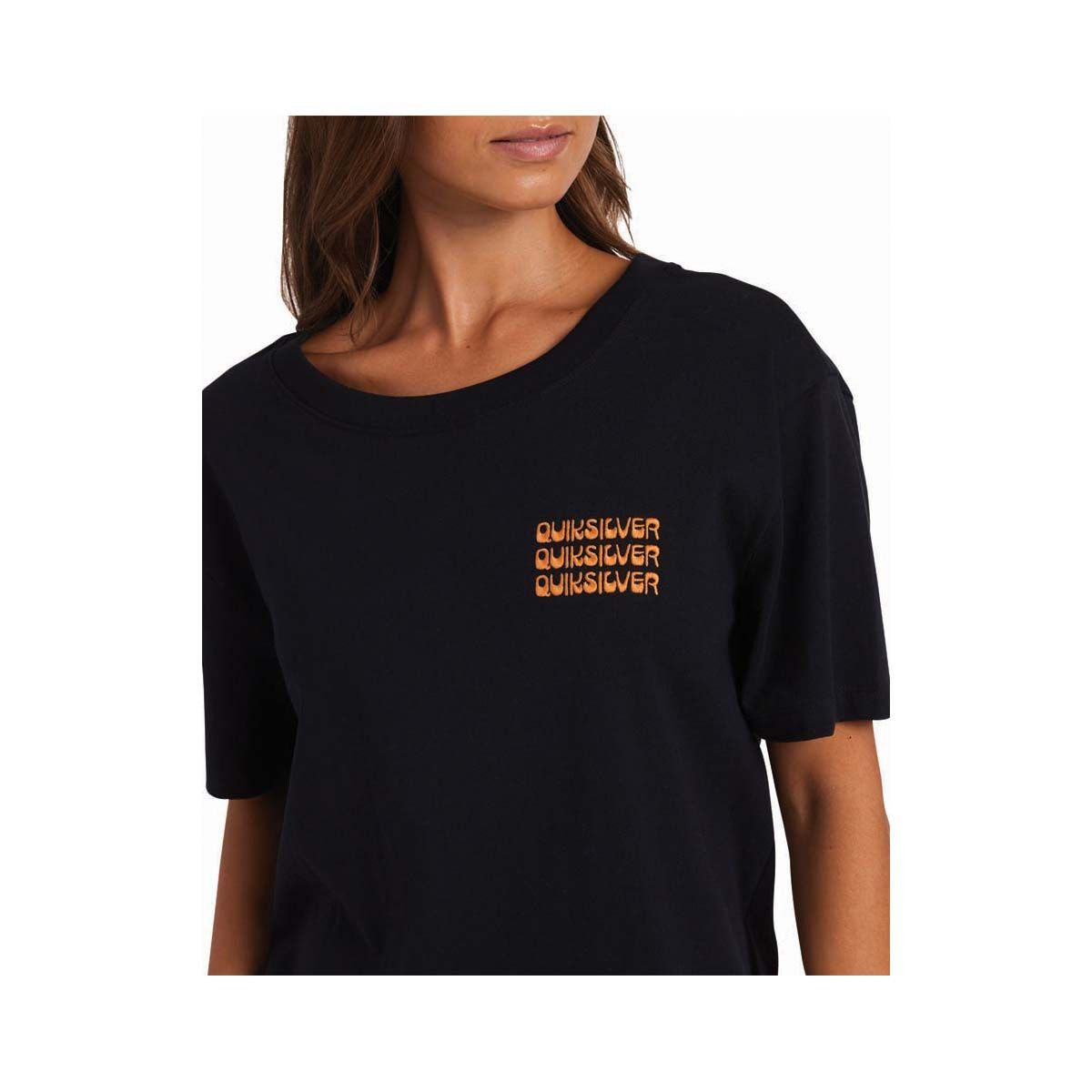 Quiksilver Indie Short Sleeve Shirt for Women, Black, bcf_hi-res