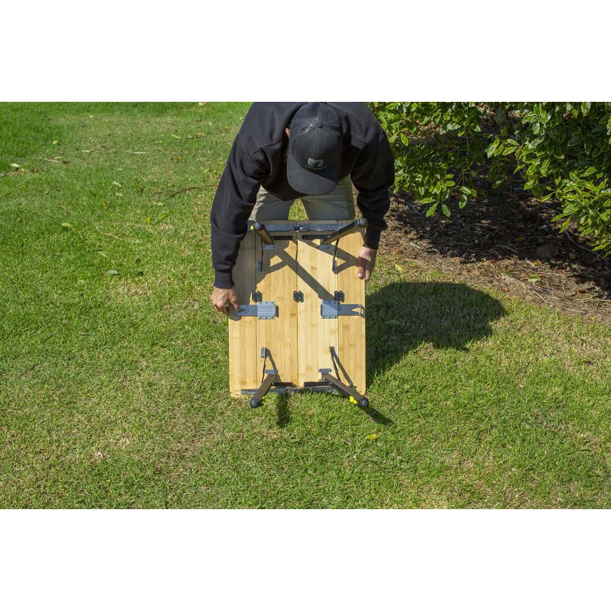 Zempire Kitpac Pro Standard Bamboo Camping Table, , bcf_hi-res