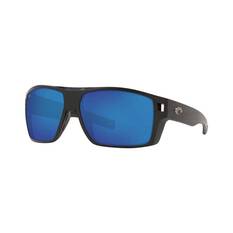 Costa Diego Men's Sunglasses Black with Blue Lens, , bcf_hi-res