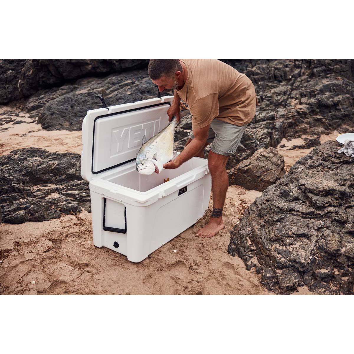 YETI&reg; Tundra&reg; 105 Hard Cooler White, White, bcf_hi-res