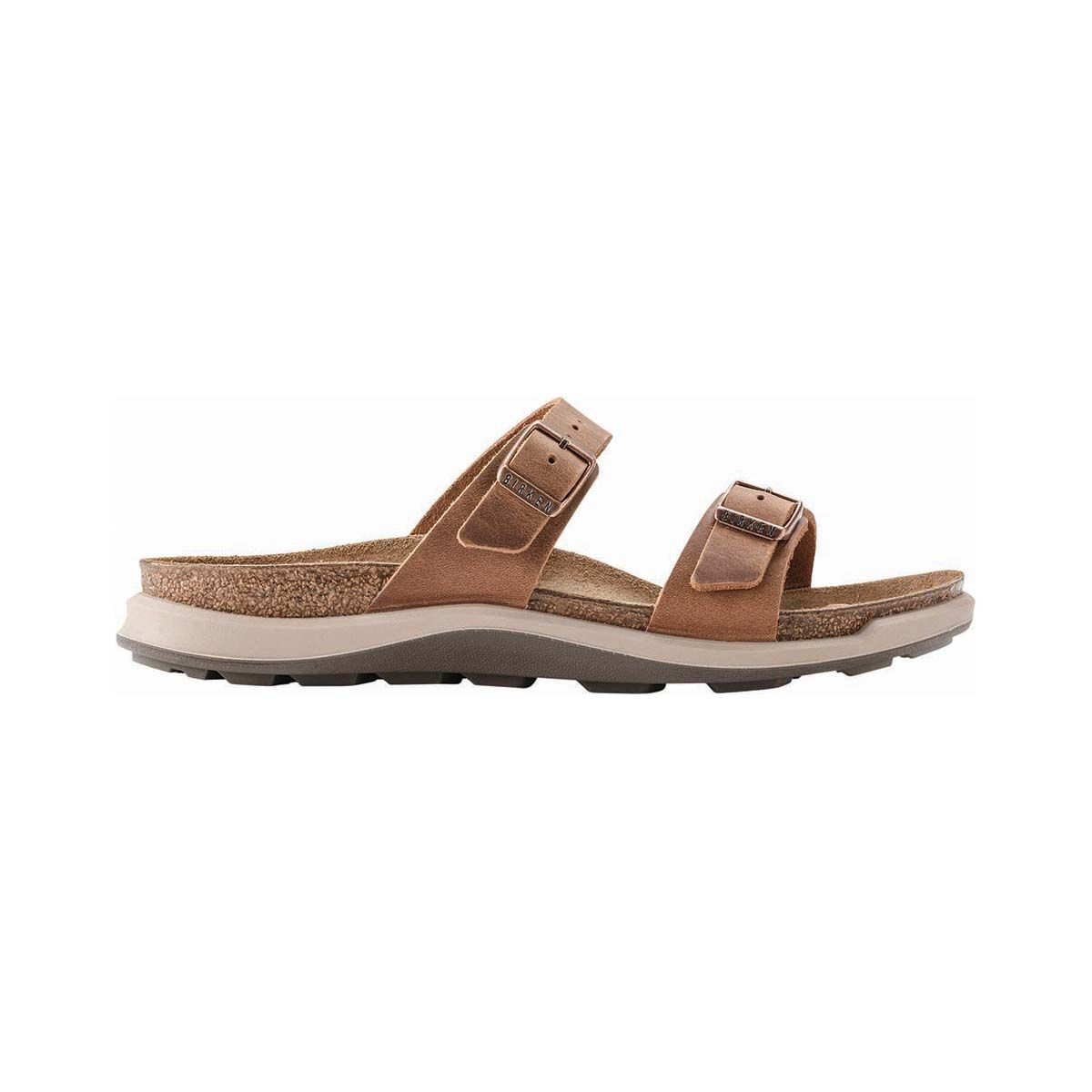 Birkenstock Women&rsquo;s Sierra Narrow Cross Town Oiled Leather Sandals, Brown, bcf_hi-res