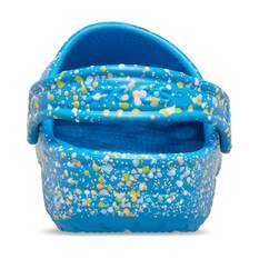 Crocs Toddlers Classic Paint Splat Clogs, Blue, bcf_hi-res