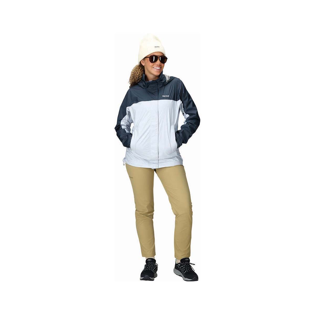 Marmot Women&rsquo;s Waterproof PreCip Eco Jacket, Blue, bcf_hi-res