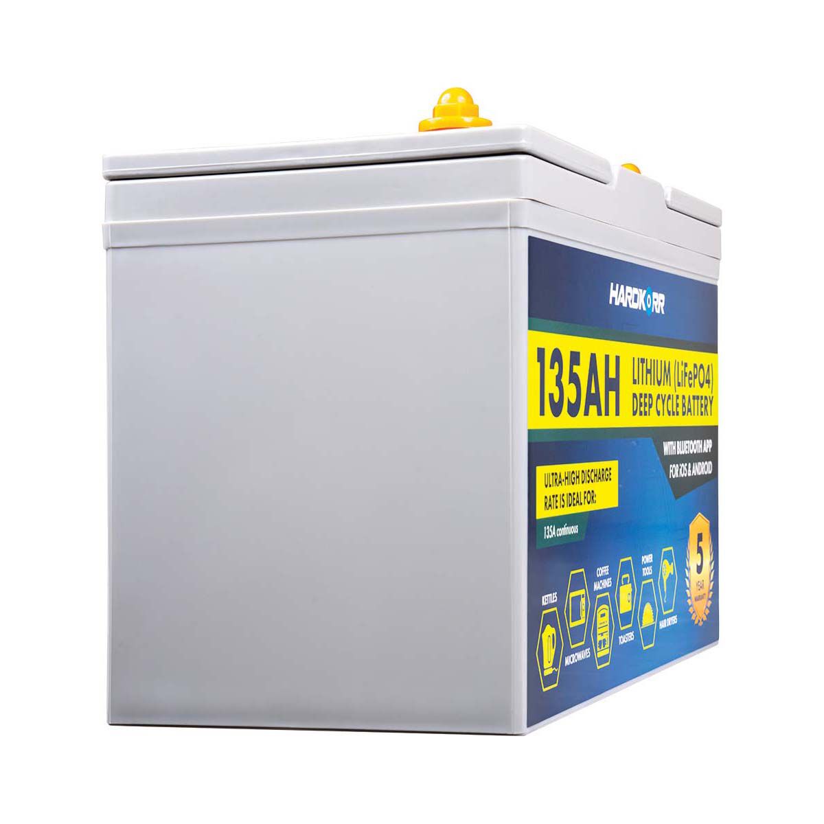 Hardkorr Lithium Battery 135AH with Bluetooth, , bcf_hi-res