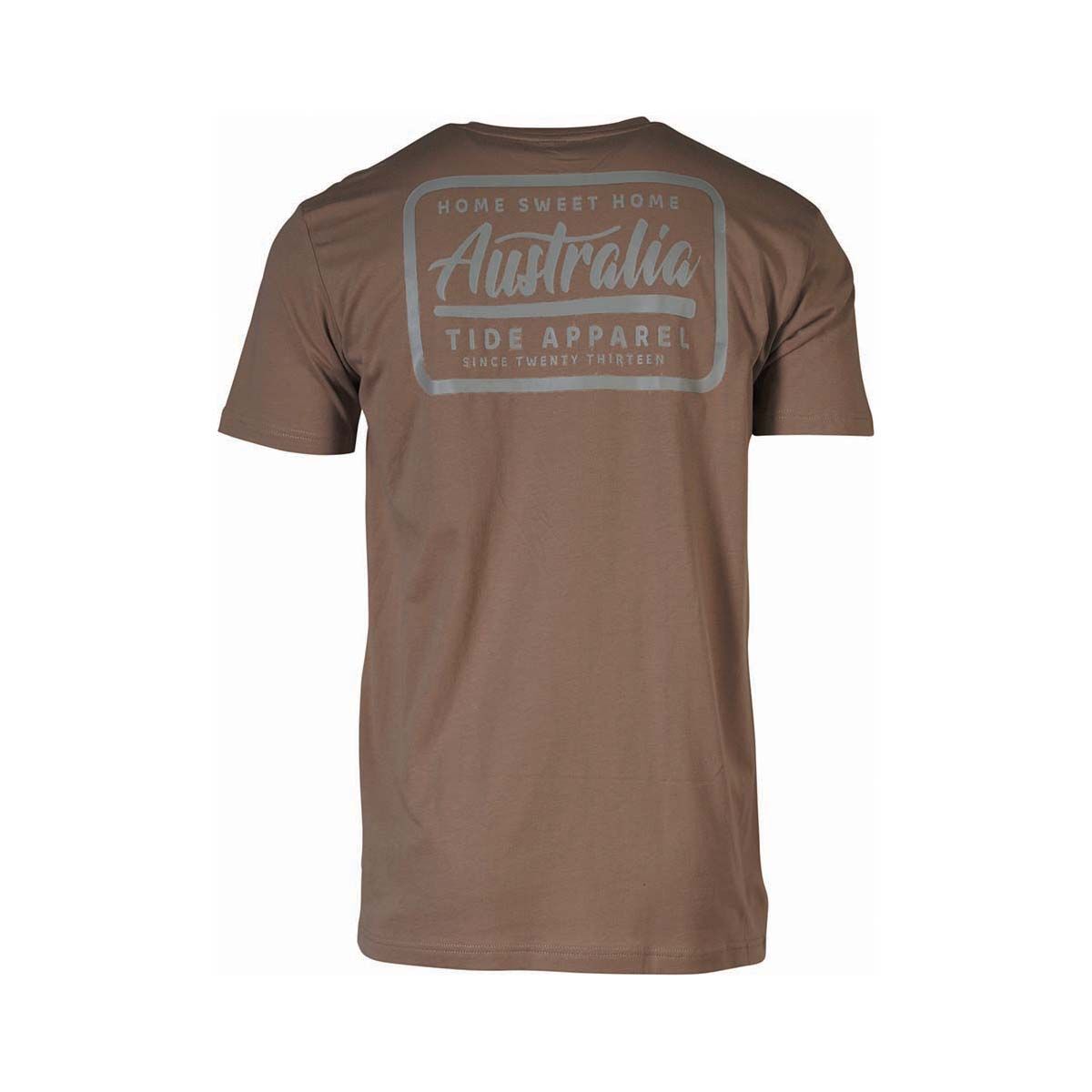 Tide Apparel Men's Australia Short Sleeve Tee Brown S, Brown, bcf_hi-res