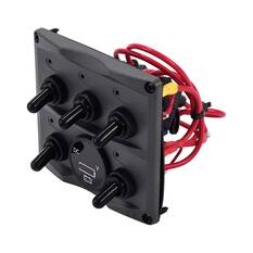 Bowline Switch Panel 5 Gang Voltmeter Black, , bcf_hi-res