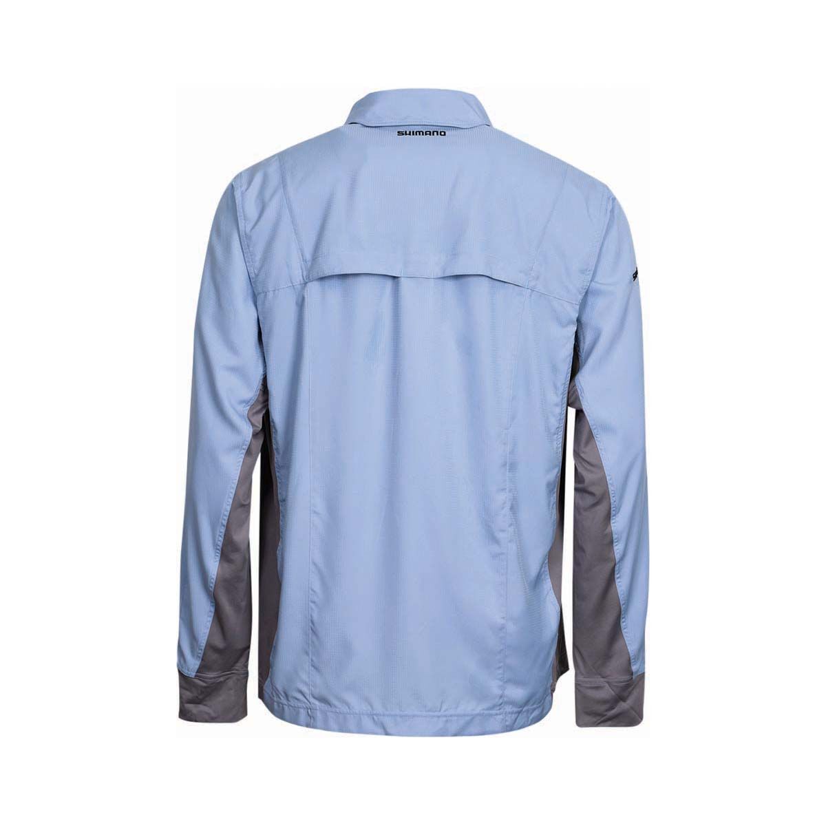 Shimano Men's Pro Vented Stretch Fishing Shirt Cloudburst S, Cloudburst, bcf_hi-res