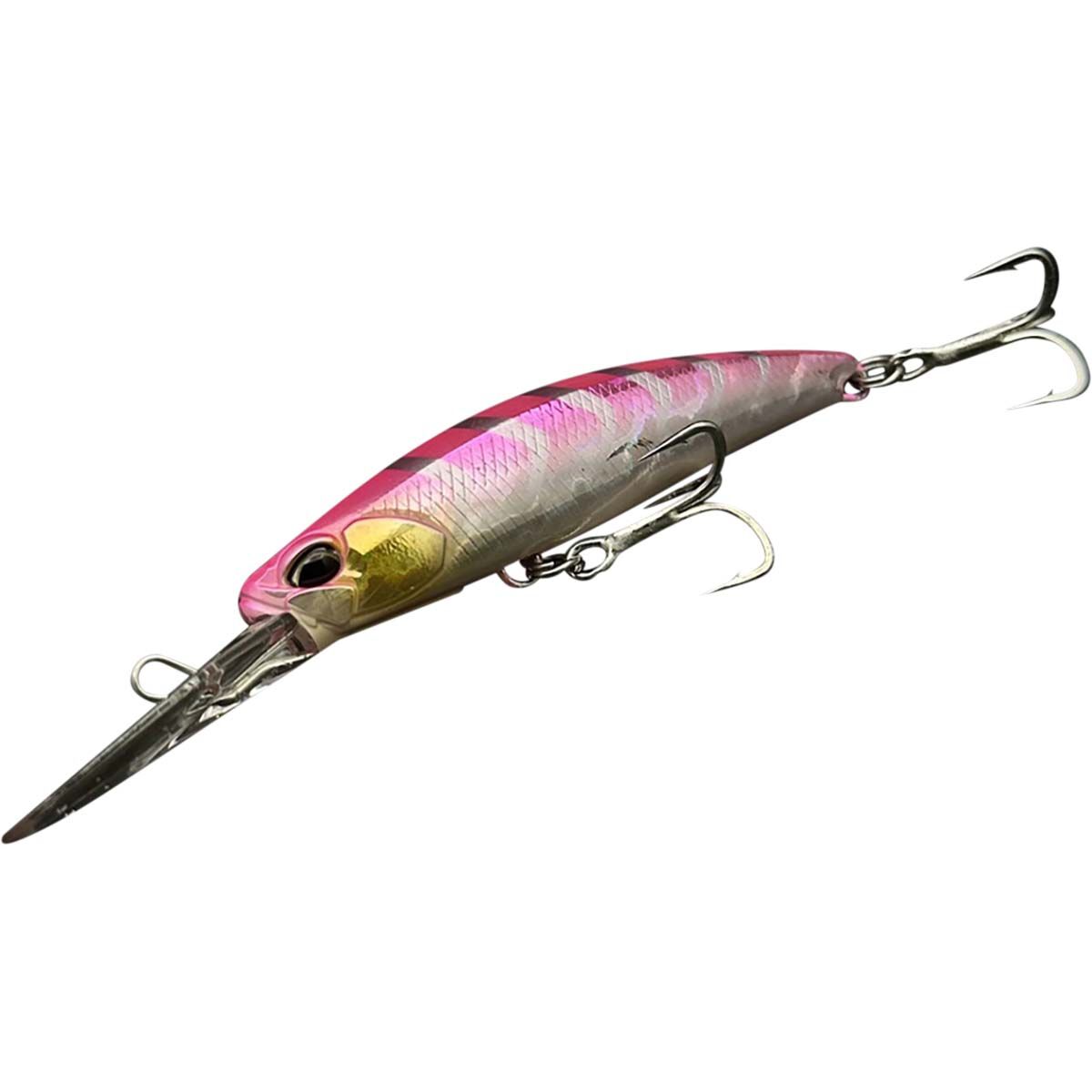 Duo Fangbait Barra Tuned 80DR Hard Body Lure Pink Gigo, Pink Gigo, bcf_hi-res