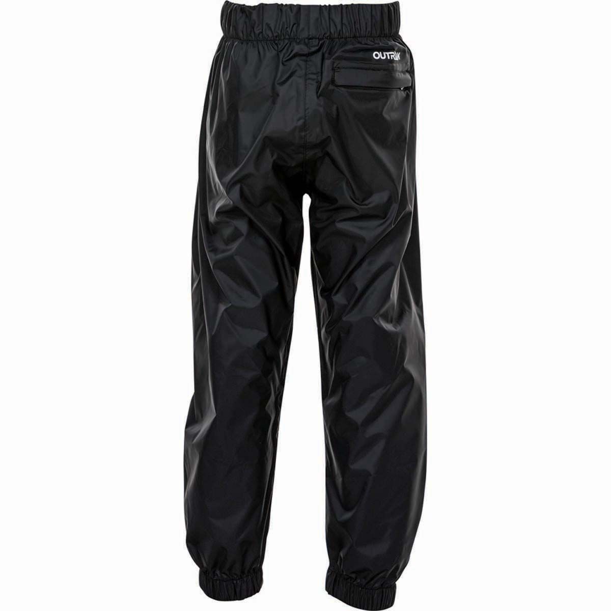 OUTRAK Kids' Packaway Rain Pants Black