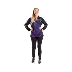 Daiwa Women's Storm Sublimated Polo Black 20, Black, bcf_hi-res