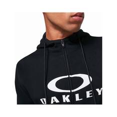 Oakley Men’s Bark Full Zip Hoodie 2.0, Black / White, bcf_hi-res