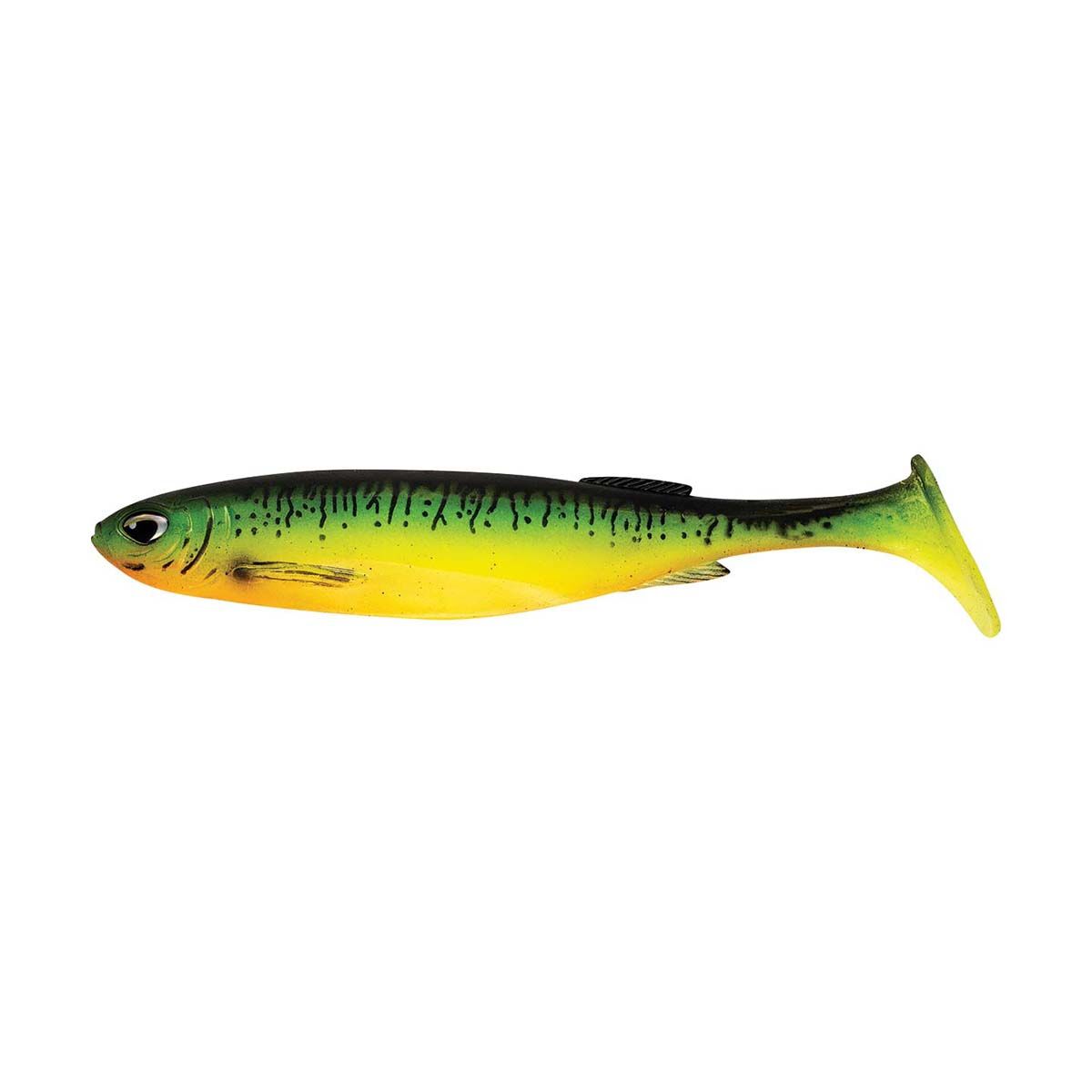 Nomad Live Ops Maniax Paddle Tail Unrigged Soft Plastic Lure 8in Fire Tiger, Fire Tiger, bcf_hi-res