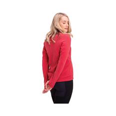 Macpac Women's Tui Polartec® Micro Fleece® Pullover, Cardinal Red, bcf_hi-res