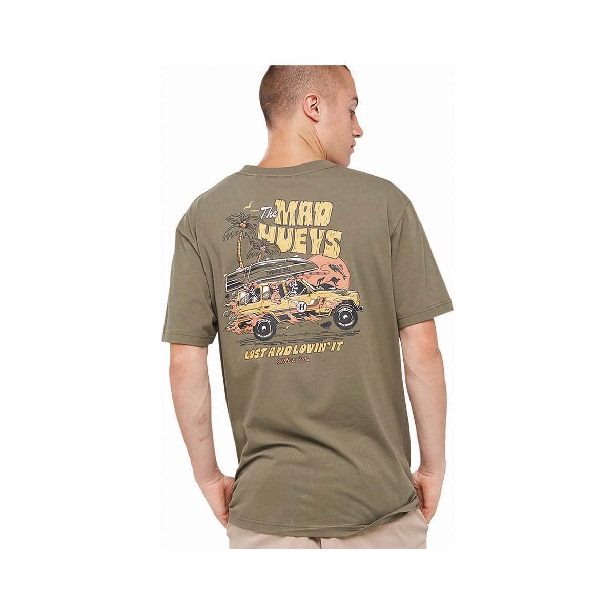 The Mad Hueys Men's Lost And Lovin&rsquo; It Short Sleeve Tee Olive, Olive, bcf_hi-res