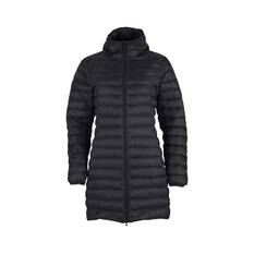 Macpac Women's Uber Light Long Jacket Black 8, Black, bcf_hi-res