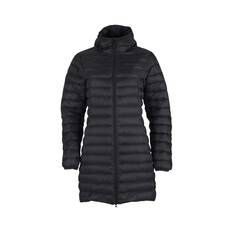 Macpac Women's Uber Light Hooded Down Coat Black 8, Black, bcf_hi-res