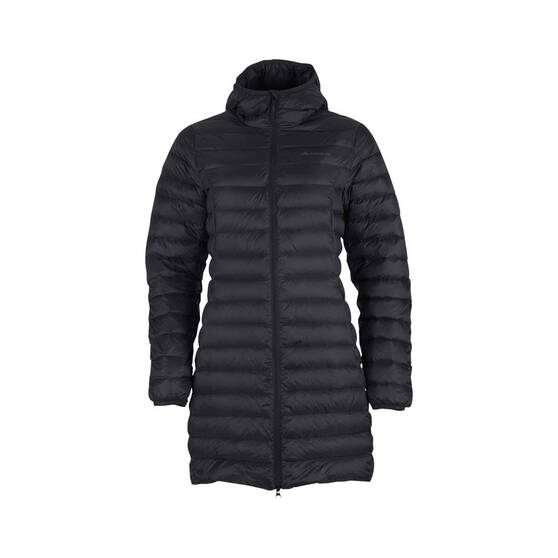 Macpac Women's Uber Light Long Jacket, Black, bcf_hi-res